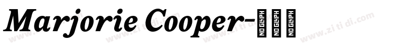 Marjorie Cooper字体转换